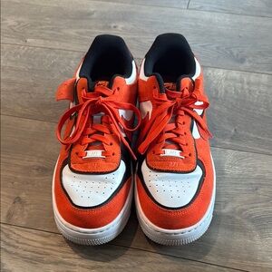 Nike Orange and White Sneakers